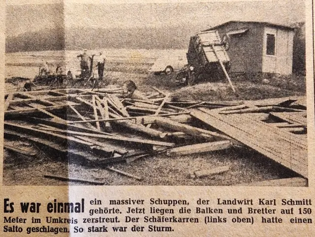 Unwetter 1957 in Hatzfeld