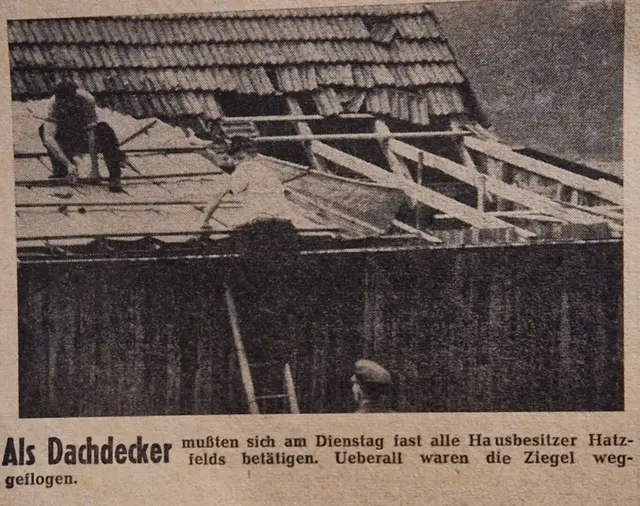 Unwetter 1957 in Hatzfeld