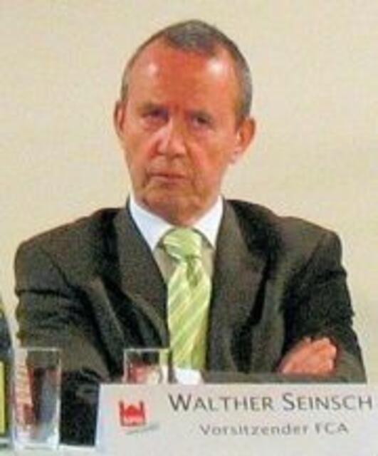FCA Präsident Walther Seinsch