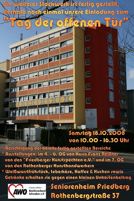 Plakat Tag der offenen Tür