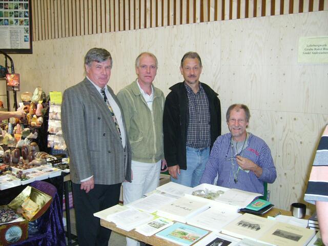 Vorsitzender Eberhardt Dtasch, Gerd Hintze, Bergoberrat Wolfgang Lampe, Dr. Wilfried Ließmann, Uni Göttingen (vlnr)