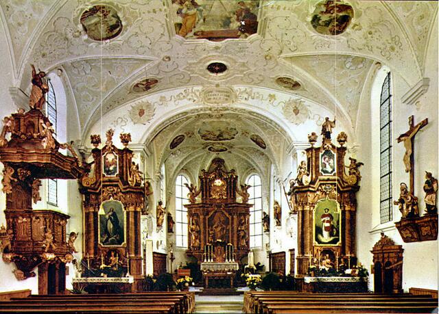 Innenansicht von St. Martin, Batzenhofen