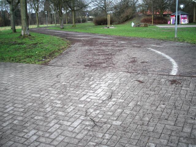 rutschige Kurve