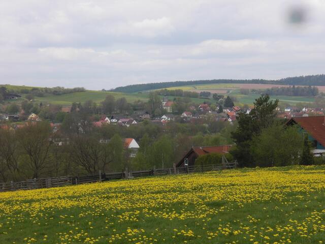 Blick auf den Ortskern von Wohra