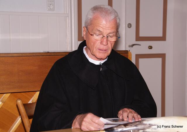 Nachtwächter und Vorstand des Friedberger Sängervereins Wolfgang Braun
