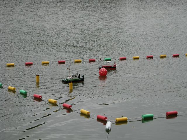 Das Spielfeld der Modellboote.