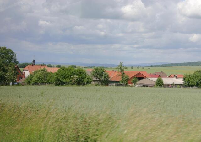 Blick über den thüringischen Teil des Eichsfeldes.