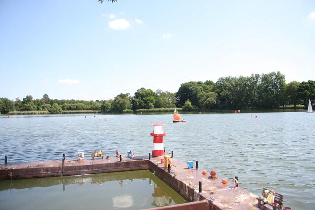Das Hafen Gelände am Hohnhorstsee