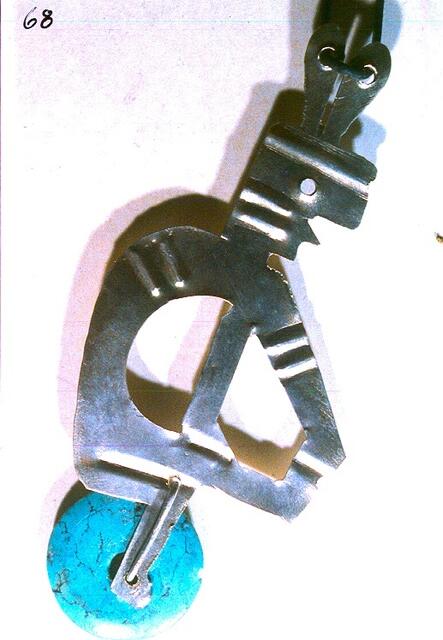 Radelnder Indianer, dornausziehend -Silber