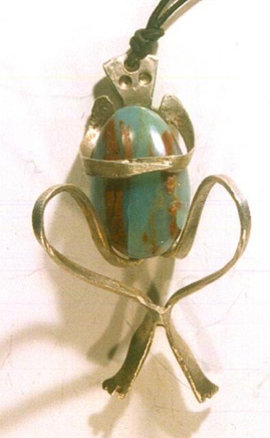 Meine Frucht! - Affe mit Frucht Silberlöffel und Chrysopras