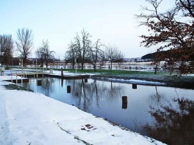 Tröbstdorfer Schleuse  am Januar 2004 !