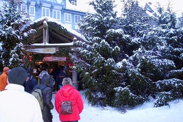 Der Eingang zum Weihnachtswald