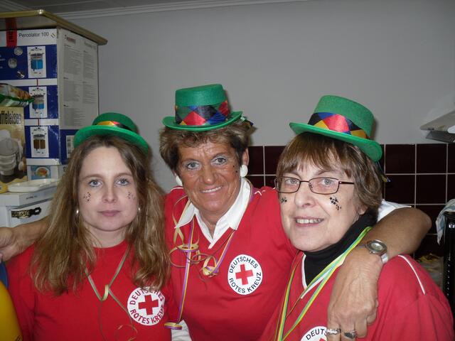 Nicole Paul, Waltraud Becker und Ottilie Jakob vom DRK-Team