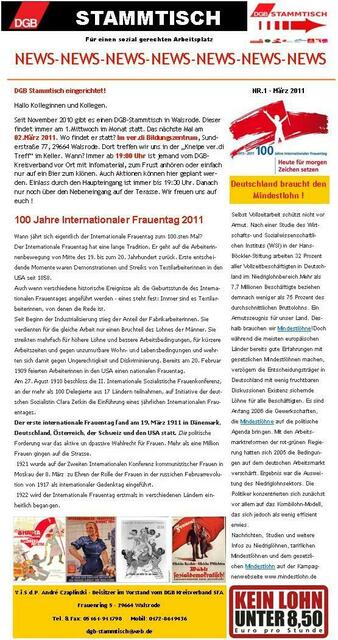 Stammtisch 2. März 2011