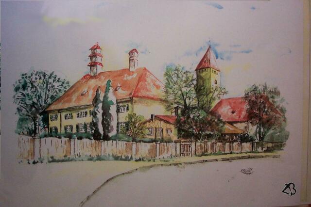 #19980570-Pelkovenschloesschen-Hofmarkschlösschen-A30x40cm-Zauberblume-Obermaier-www.zauberblume.net
