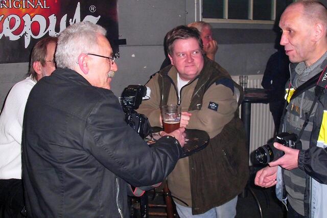 Hannover 18.03.11 - MyHeimat-Reporter Reinhold Peisker, Dieter Goldmann und Claus Stricks