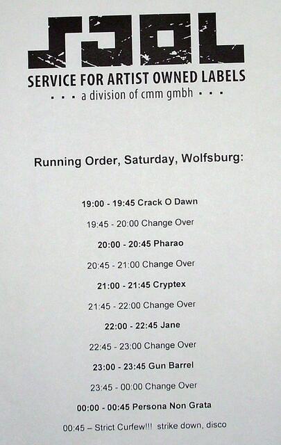 Wolfsburg 19.03.11 - Das Tagesprogramm (fast identisch mit Hannover)