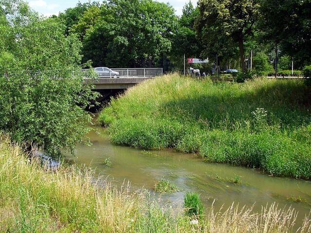 Burgdorfer Aue, Brücke am Kleinen Brückendamm