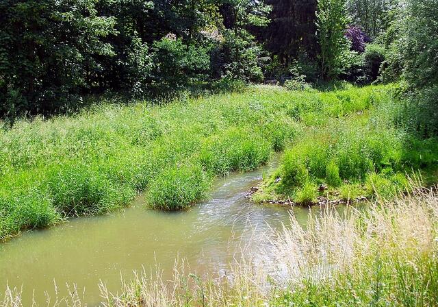Burgdorfer Aue und Gümmekanal am Schützenplatz/Kleiner Brückendamm