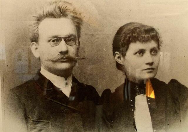 Hedwig Courths-Mahler mit Ihrem Mann