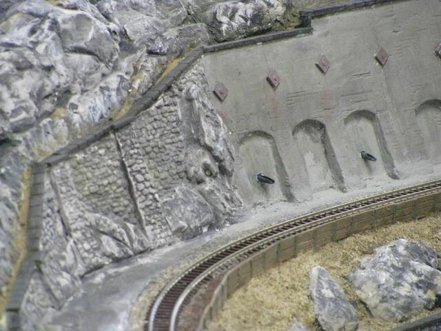 Details der Stützmauern für die neue Umgehungsstrecke