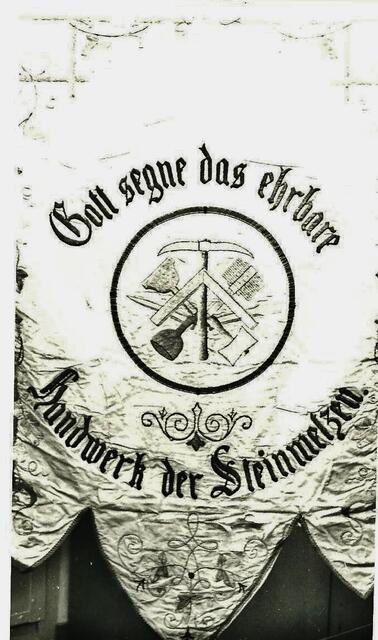 Fahne der Steinmetz (Rückseite)