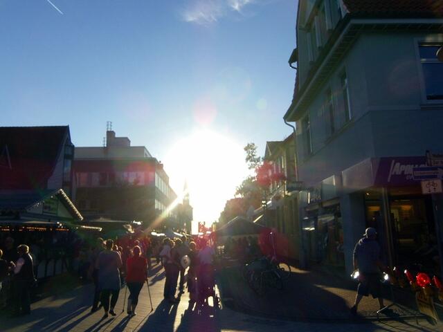 Die Sonne meint es gut :-)