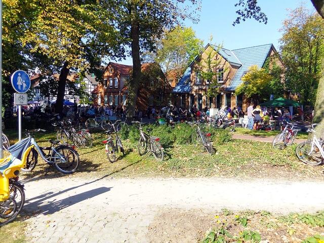 Hier gibt es gute Parkmöglichkeiten für Radfahrer