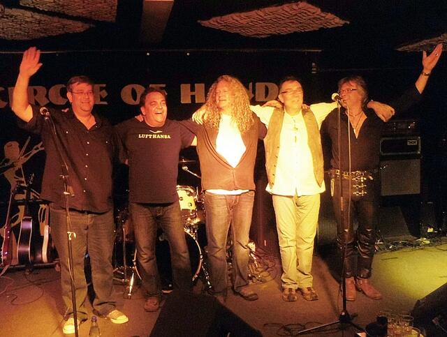 v.l.: Reiner Nold, Klaus Leppert, Torsten Ilg, Adi Cooper, Joe Weiler