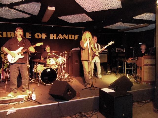 v.l.: Reiner Nold, Klaus Leppert, Torsten Ilg, Adi Cooper, Joe Weiler