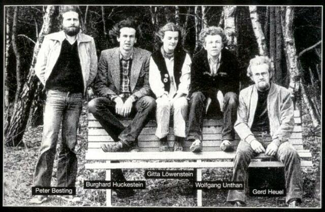 WERWOLF 1981 (ca.) - v.l. Peter Besting, Burkhard Huckestein, Gitta Löwenstein, Wolfgang Unthan, Gerd Heuel | Foto: Werwolf