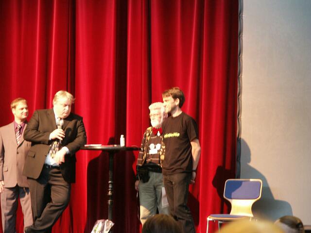Uwe Post rechts, Gewinner des Deutschen Science Fiction Preises
