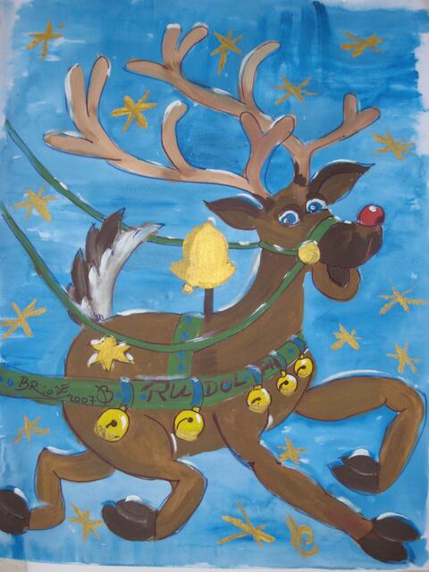 wie macht sich Rudolph als Erlkönig?  -   20076323-Rentier-C60x80cm-Zauberblume