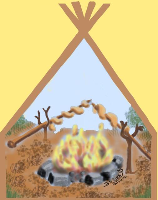 Beim 2. Fenster kam dazu die Phantasie.
Mit Lagerfeuer, voll Ruhe und Rast die Kategorie.