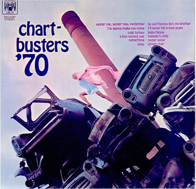 LP "Chartbusters 70", England 1970. Gesang: David Byron und Dana Gillespie | Foto: LP-Cover