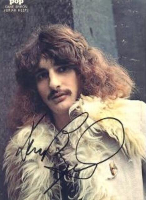 David Byron Autogrammkarte | Foto: Zeitschrift "Pop"