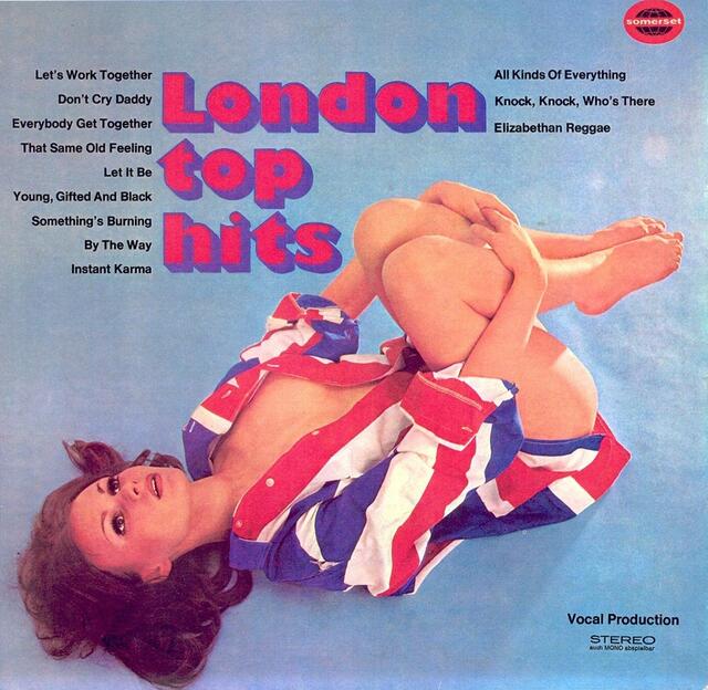LP "London Top Hits" 1970. Gesang: David Byron und Dana Gillespie. Eine typische Chartbusters-LP | Foto: LP-Cover