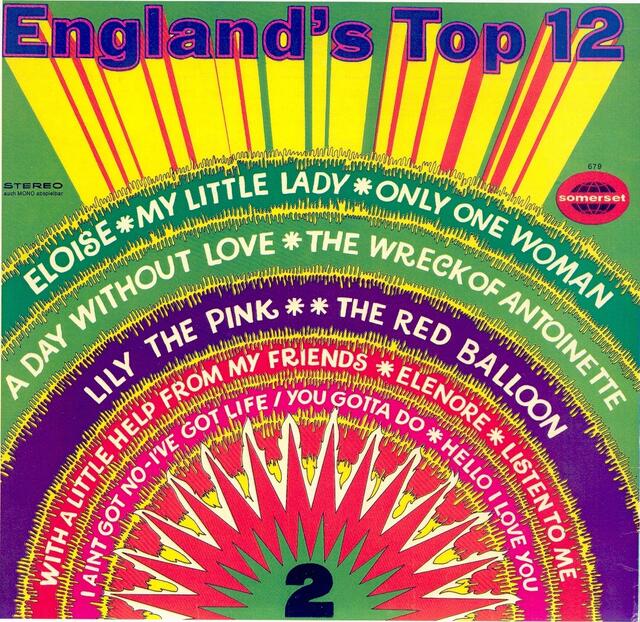 LP "Englands Top 12-2", Deutschland 1969. Gesang: David Byron. Begleitung und Backings: Daniel Boone | Foto: LP-Cover