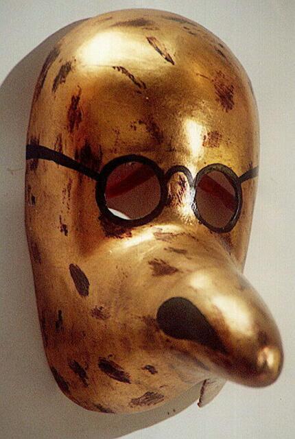 Pestdoktor aus Venedig (ein Waldrapp)