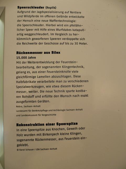 Speerschleuder  und ... !