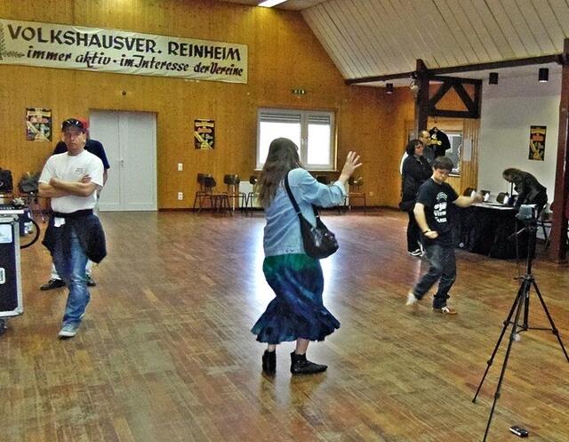 Tanzen zum Soundcheck