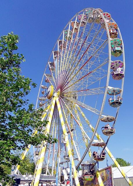 Hoch Hinaus - Das Riesenrad auf dem HR1- Gelände