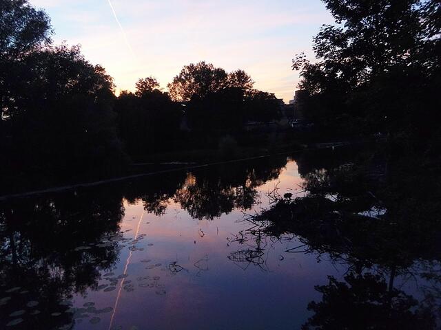 Abendstimmung am Biergarten