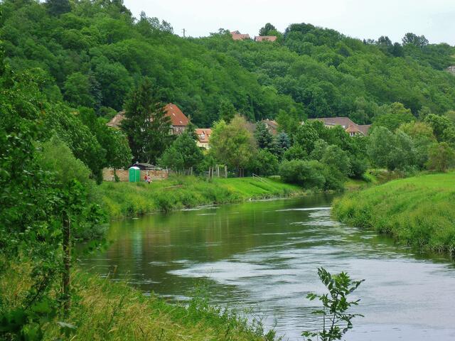 Unsere Unstrut unterhalb der Altenburg !