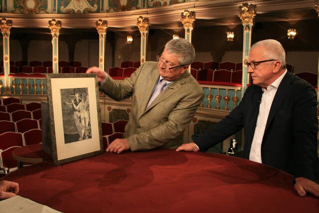 Experten Kunst auf Papier: Dr. Kurt Zeitler (links) und Dr. Herbert Giese (rechts) | Foto: © BR, Niels Wüstefeldt