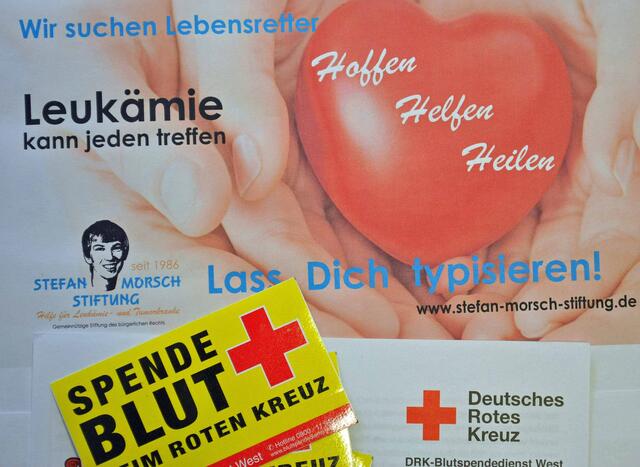 Seit Herbst 2013 kooperieren die Stefan-Morsch-Stiftung und der DRK Blutspendedienst West zusammen, um gemeinsam junge Menschen zur Blutspende und zur Typisierung zu motivieren.