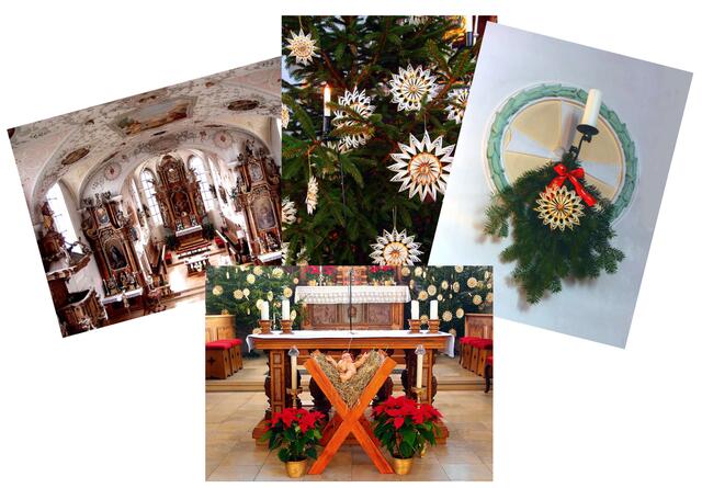 Weihnachtskarten mit Motiven aus der Pfarrkirche von St. Martin, Batzenhofen - eine Idee von Margret Ottner. | Foto: Margret Ottner