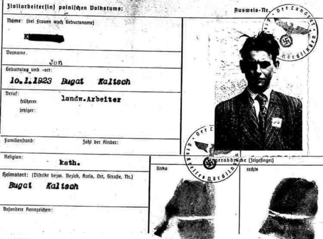 Zwangsarbeiter der im Landkreis Augsburg arbeiten mußte.