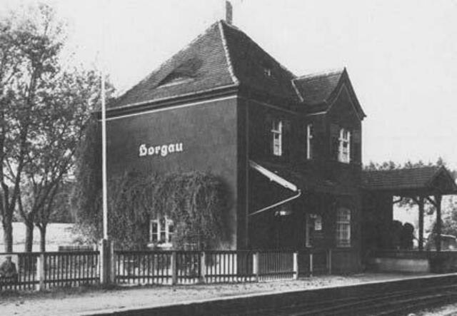 Der Bahnhof in Horgau
