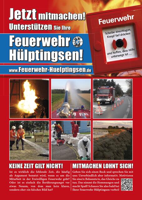 Jetzt mitmachen! Unterstützen Sie Ihre Feuerwehr Hülptingsen!